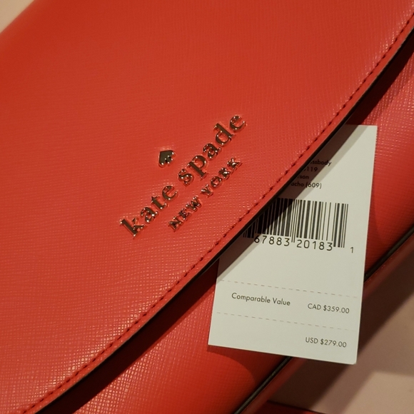 Kate spade orange crossbody and card holder - Picture 3 of 8